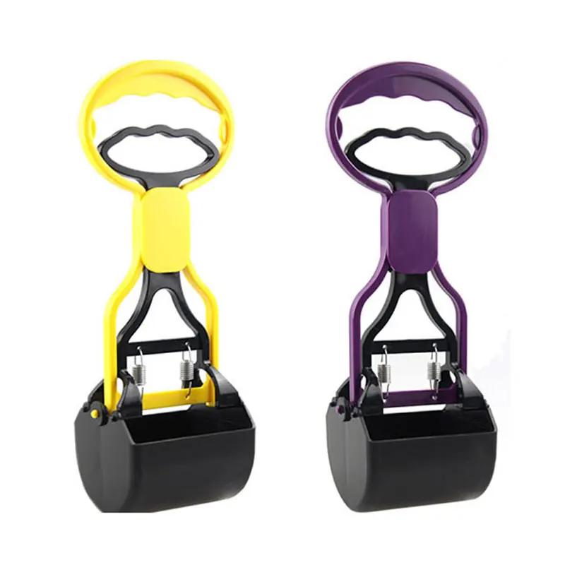 

Plastic Pet Pooper Scooper 28cm Long-handle Portable Dog Cat Cleaning Waste Picker Tools