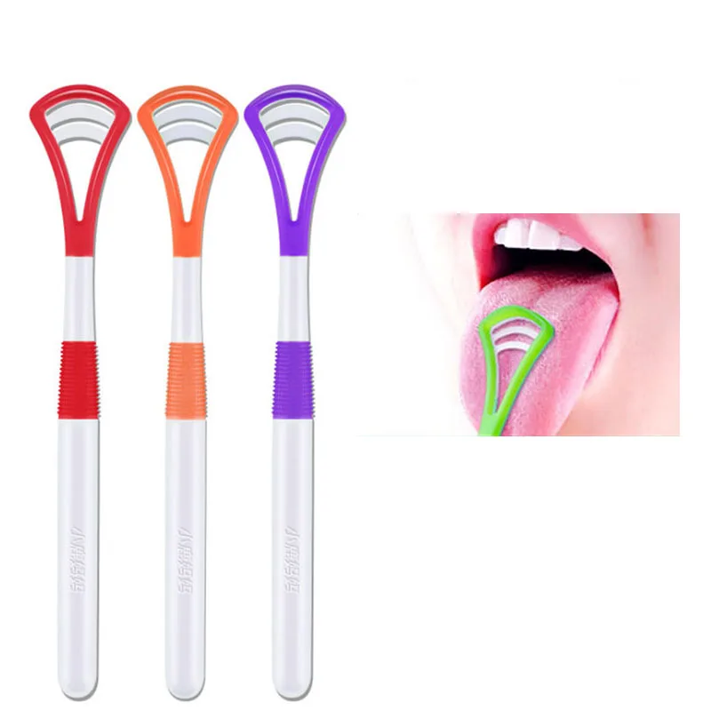 Tongue Cleaner Scraper Oral Tongue Brush Mouth Tongue Cleaning Brush Fresh Breath Maker Hygiene