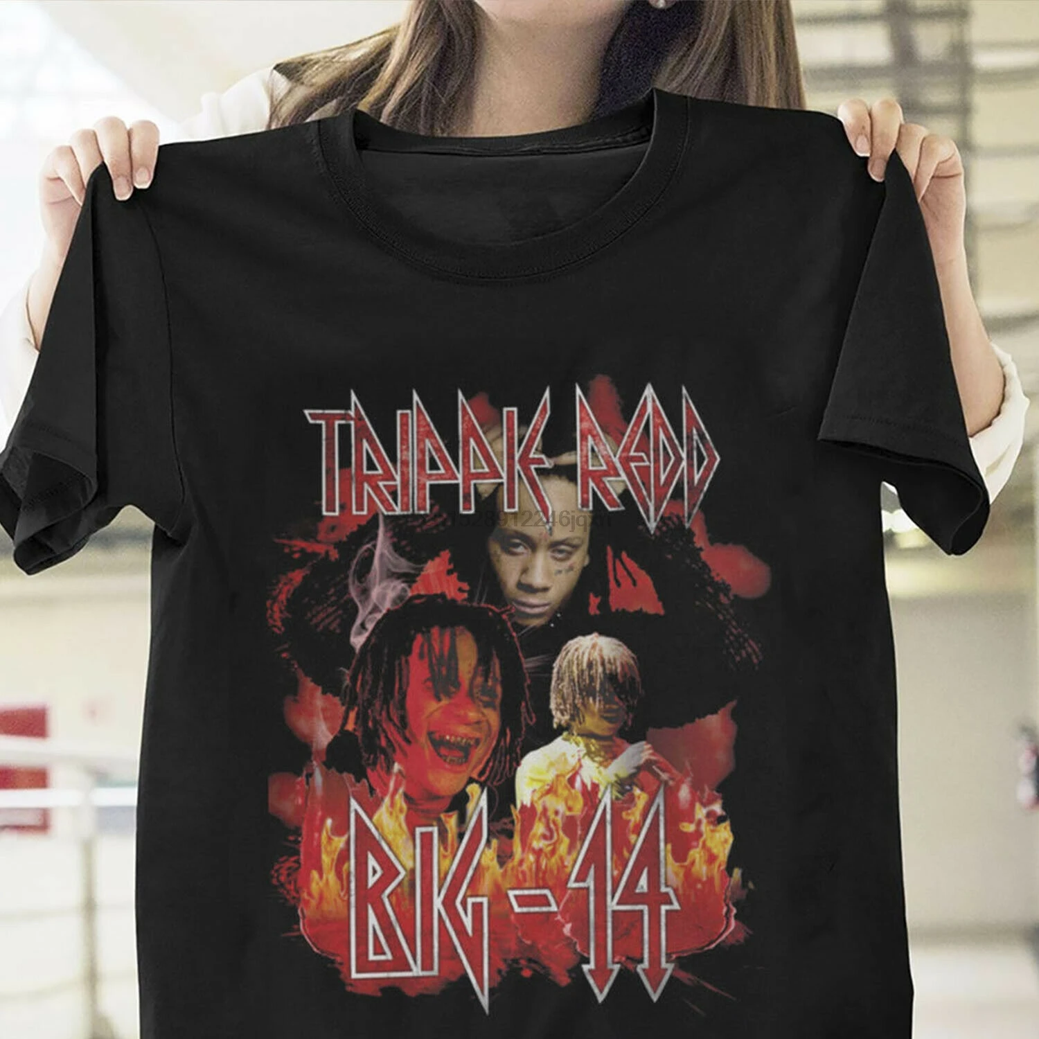 

Trippie Redd Big 14 Snippet Rapper T Shirt Black Cotton Men S 6Xl Us Supplier