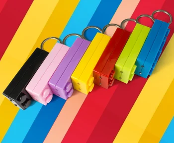 

FREE SHIPPING by FEDEX 500pcs/lot LED Plastic Key Chains Flashlight Keyrings for Promotion Gifts