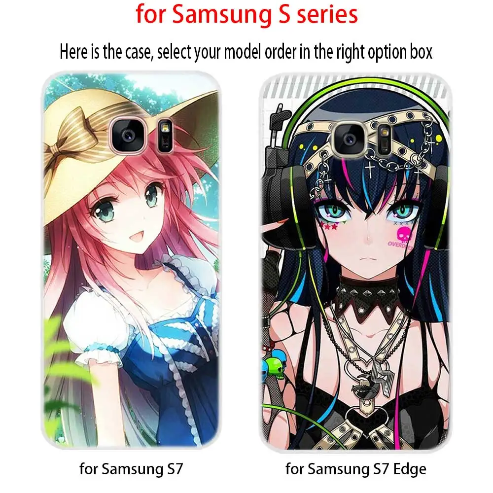 Мягкий силиконовый чехол для Samsung S30 S20 S11 S10 S9 S8 Plus lite 11e 10e Uitra S7Edge японская девушка