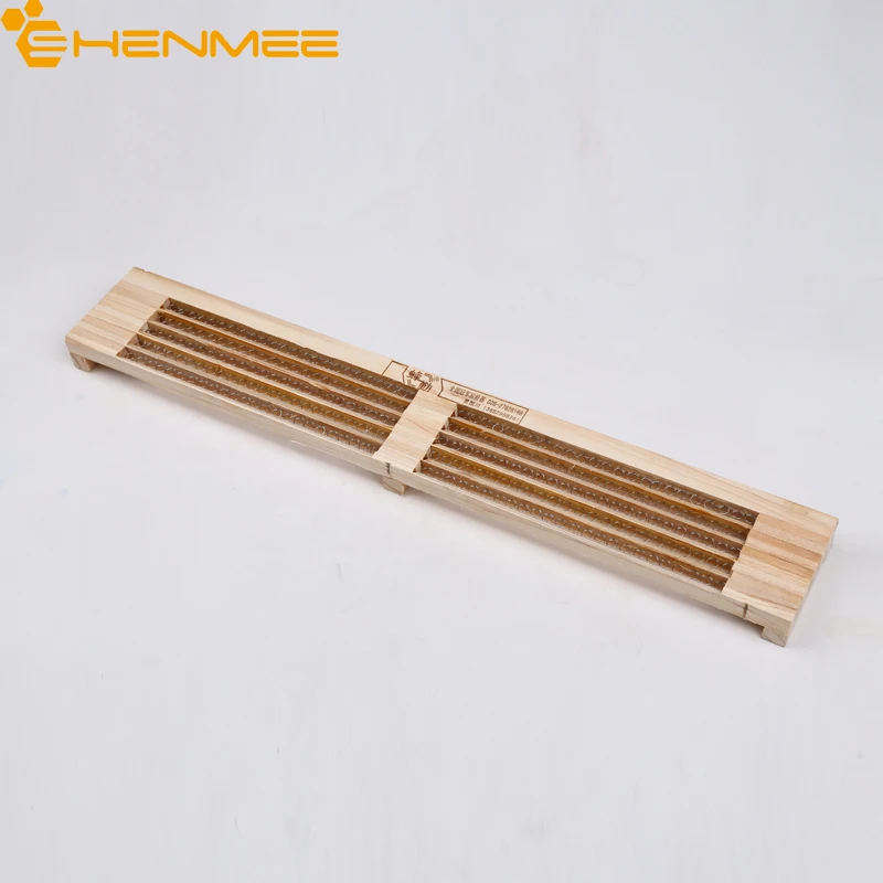 

3PCS Beekeeping Box Queen Bee Hive Green Hard Plastic Box Five row without holes Beekeeping Tools Free Shipping