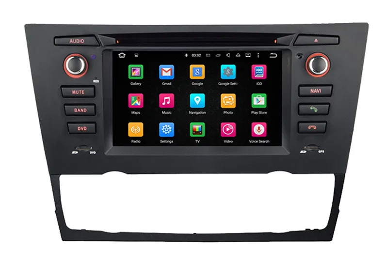 Perfect Android 8.0 Car DVD Player for BMW 3 Series E90 E91 E92 E93 with GPS Navigation Radio BT USB SD WIFI Audio Stereo 4Core 4G + 32G 1