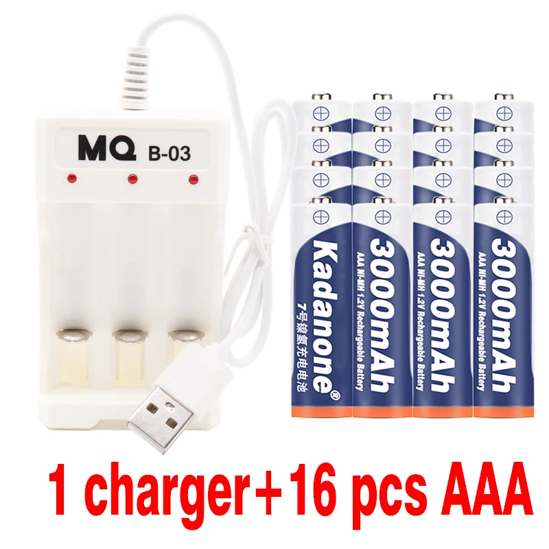 2019 Лот Новый бренд AAA батарея 3000 mah 1 2 v Ni MH аккумуляторная для дистанционного