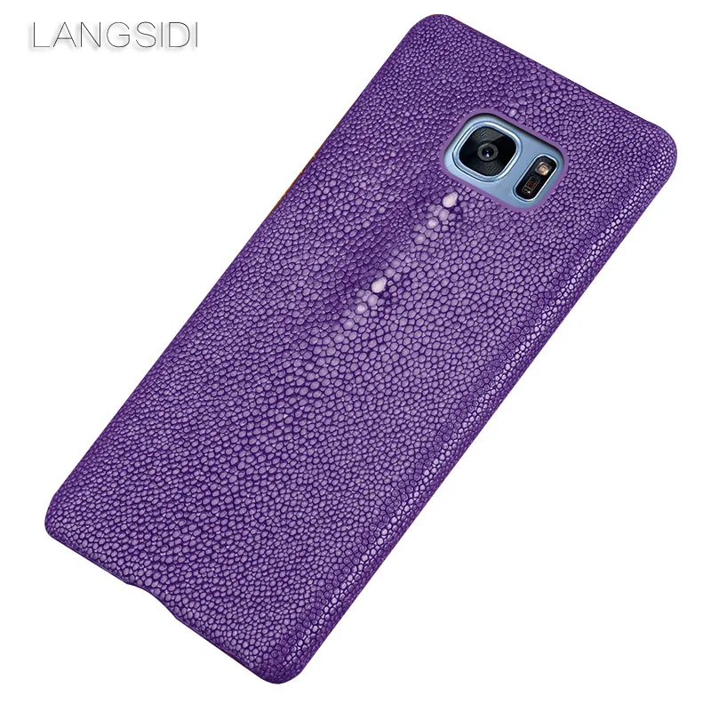 

wangcangli brand mobile phone case Pearl fish half a pack mobile phone case for Samsung s7 mobile phone case custom processing