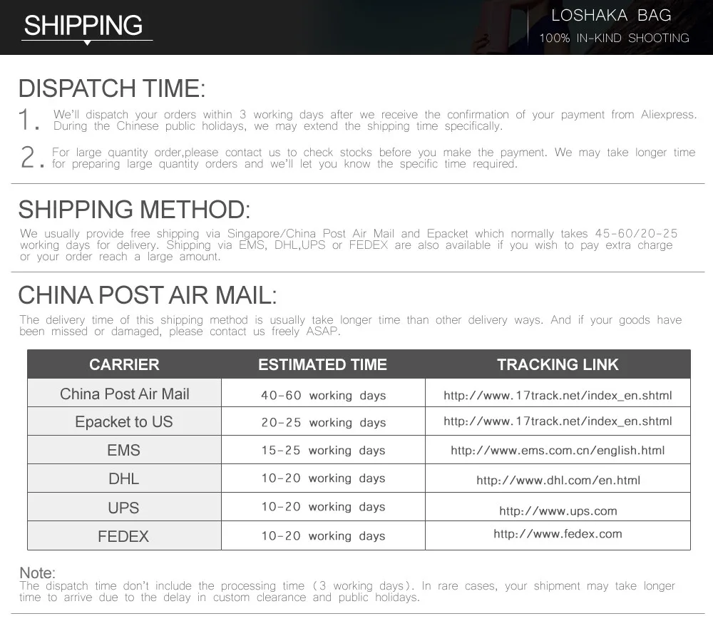 shipping