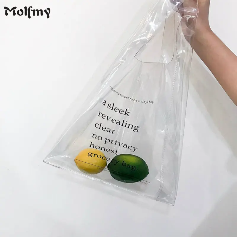 كوريا الصيف الشاطئ أكياس شفافة أكياس التسوق البلاستيكية حقائب اليد بحرف عارضة الإناث الإناث الأعلى مقبض حقائب كوريا الصيف الشاطئ أكياس شفافة أكياس التسوق البلاستيكية حقائب اليد بحرف عارضة الإناث الإناث الأعلى مقبض حقائب