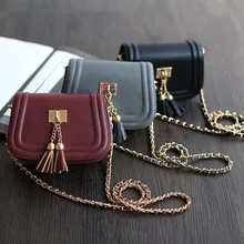 Luxus Frauen Handtaschen Aus Leder Kette Kupplung Messenger Bags Markendesigner Vintage Querleichensäcke Koreanische Fringe Crossbody