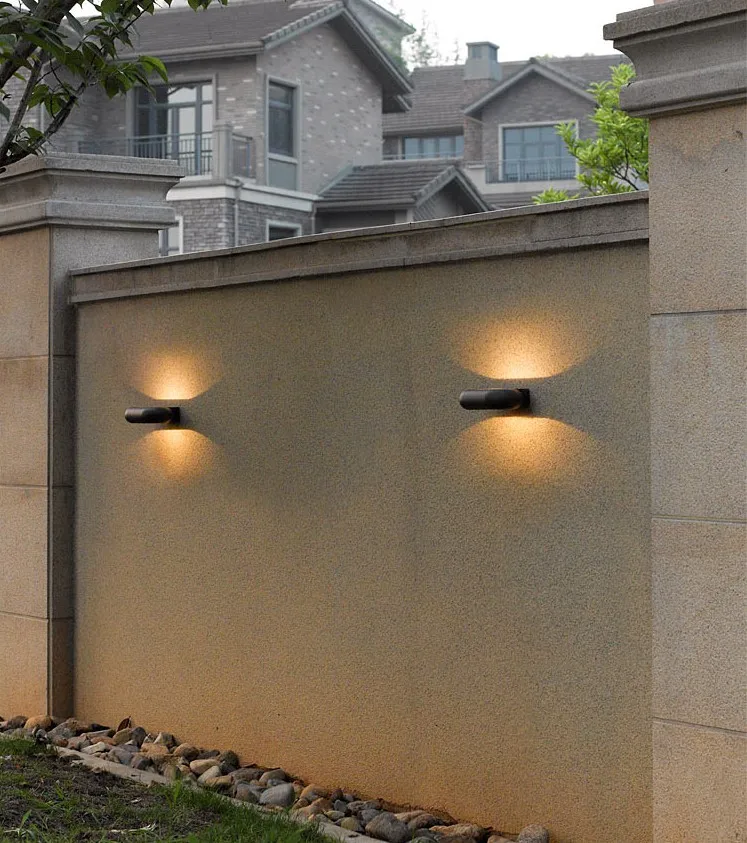 IP54 наружное настенное крыльцо современное минималистическое освещение водонепроницаемый 5 Вт светодиодный настенный светильник для сада террасы вверх и вниз освещение приспособление