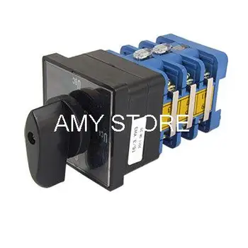 

Square Plate Black Selector Changeover Cam Switch AC 380V