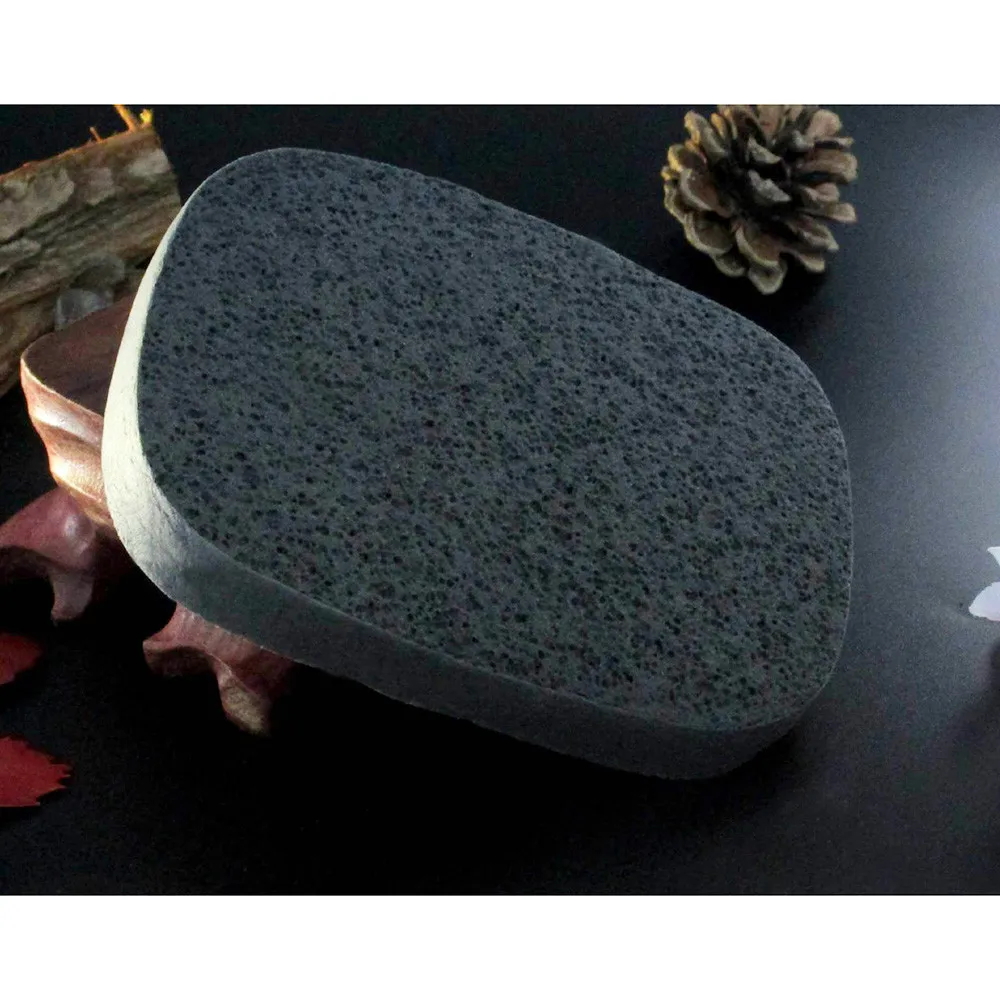 

Y&W&F 1Pc Natural Black Bamboo Charcoal Face Clean Sponge Wood Fiber Face Wash Clean Sponge Beauty Accessory Cleaning Puff