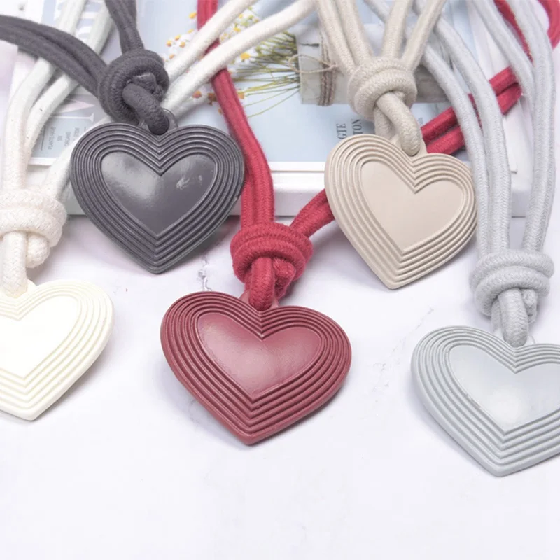 1Pcs Resin Heart Curtains Tie Back Holder Cotton Curtains Buckle Clips With Auspicious Clouds Home Curtain Strap Decoration