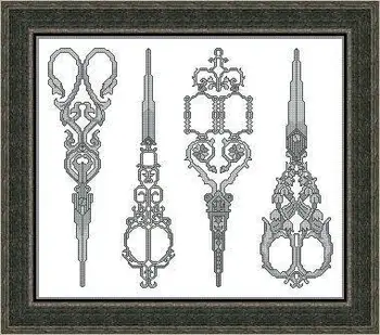 

Needlework 14CT 16CT 18CT Cross Stitch, DIY Count Cross Stitch, Embroidery Set, Four scissors