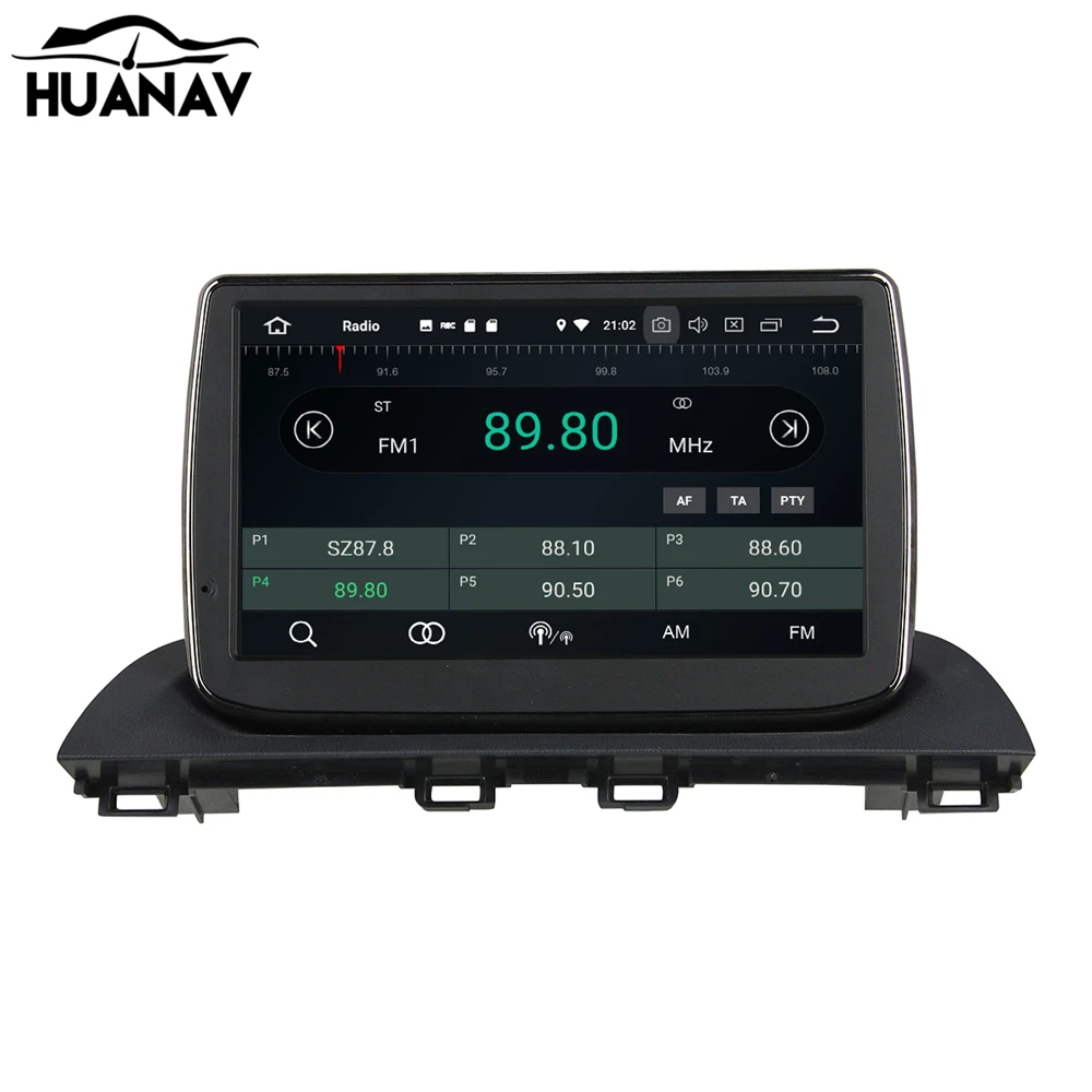 Perfect HUANVA Android 8.0 32G Car CD DVD Player GPS navigation For Mazda 3 Axela 2014 multimedia player tape recorder 8-Core navi Audio 5