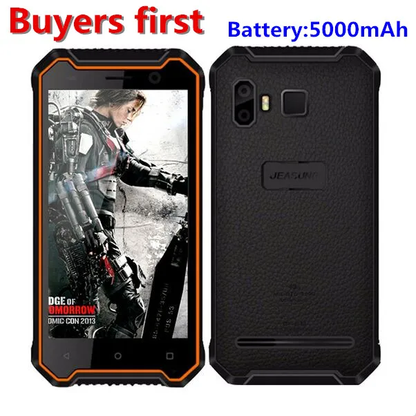 JEASUNG P8 5000mAh IP68 Waterproof Rugged mobile Phone MT6737 Quad core Android 7 0 4G