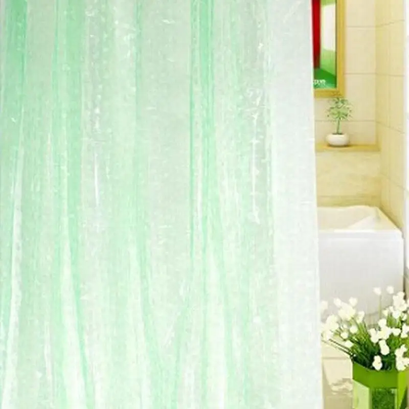 Пластиковые EVA 3D занавески для душа, прозрачные зеленые синие занавески для ванной, роскошные занавески для ванной, водонепроницаемые занавески, Товары для ванной