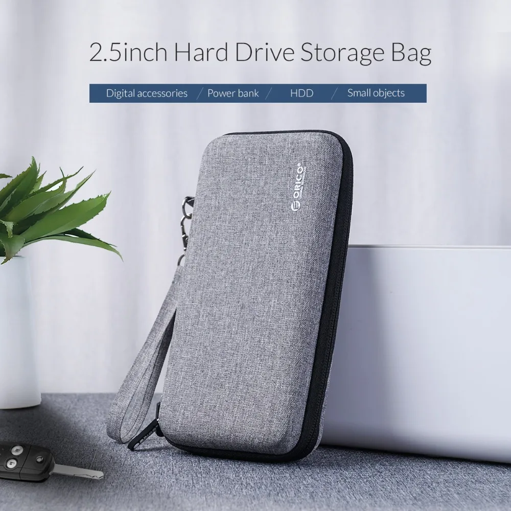 Portable Hard Drive Bag For External HDD Power Bank Storage USB Hard Drive Disk Cable Earphone