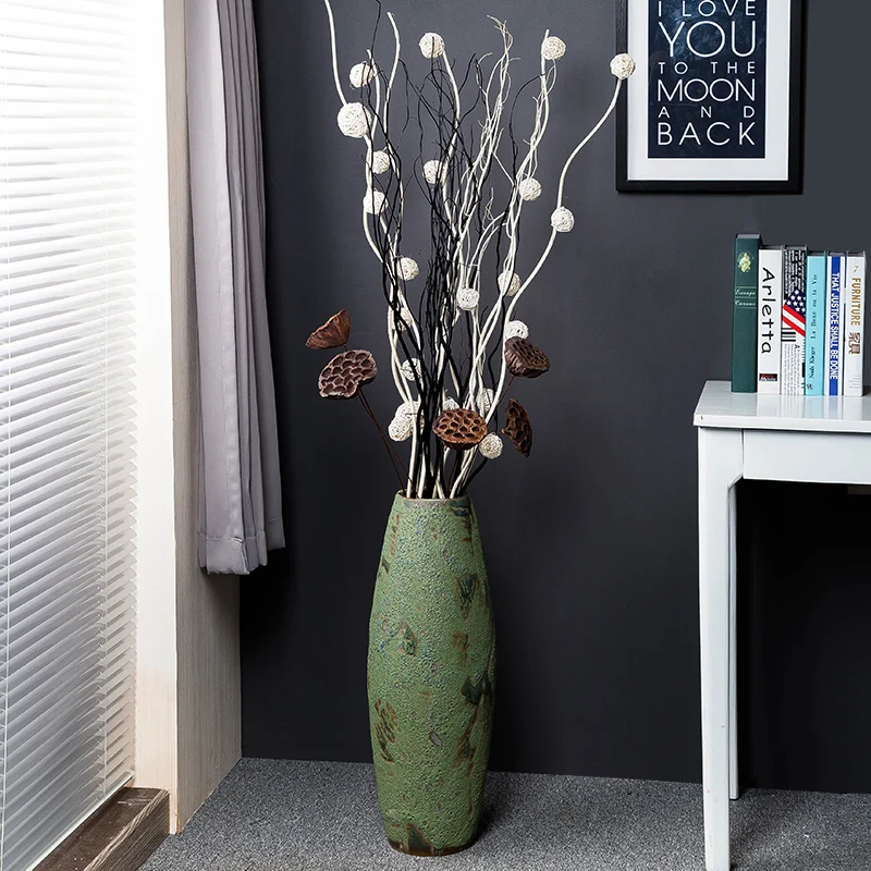 

60CM / 80CM Vase decoration home modern minimalist handmade large floor vase office decorations friends colleagues gifts