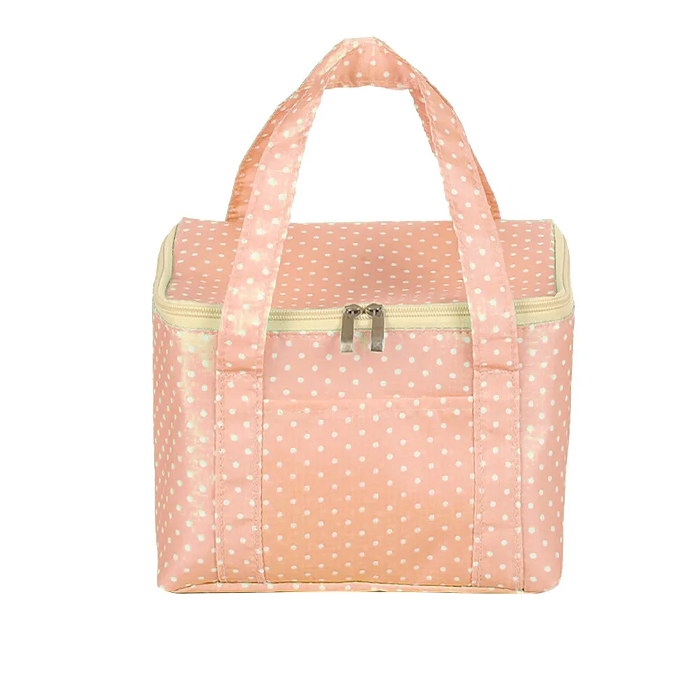 xiniu 2017 New Lunch Bags Pouch Storage Box Oxford Stripe Picnic Carry