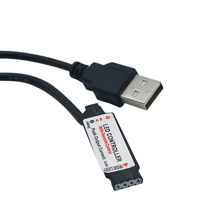 SZYOUMY USB RGB светодио дный контроллер DC 5 В 24 44 Ключи РФ Беспроводной мини-пульт дистанционного управления для 5050 3528 RGB светодиодные ленты lights