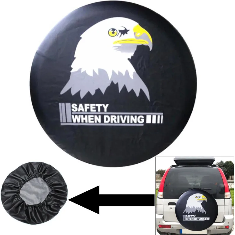 

14" 15" 16" 17" Inch PVC Leather Car spare tire cover case Pouch Protector for Toyota for Suzuki Isuzu spare tire wheel covers