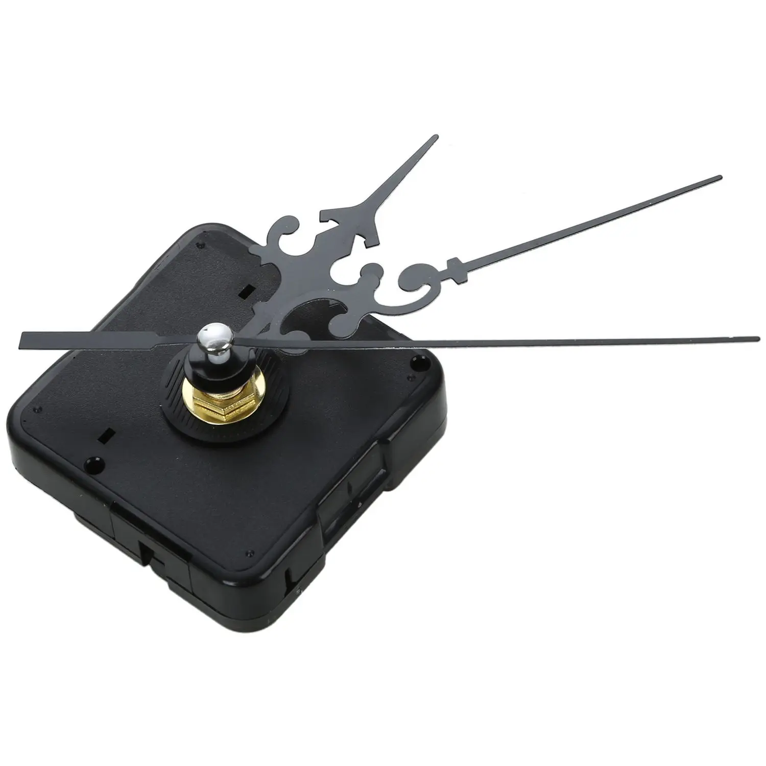 

SHGO-DIY Clock Metal Texture Creative Wall Clock Retro Wall Clock movement Accessories Black