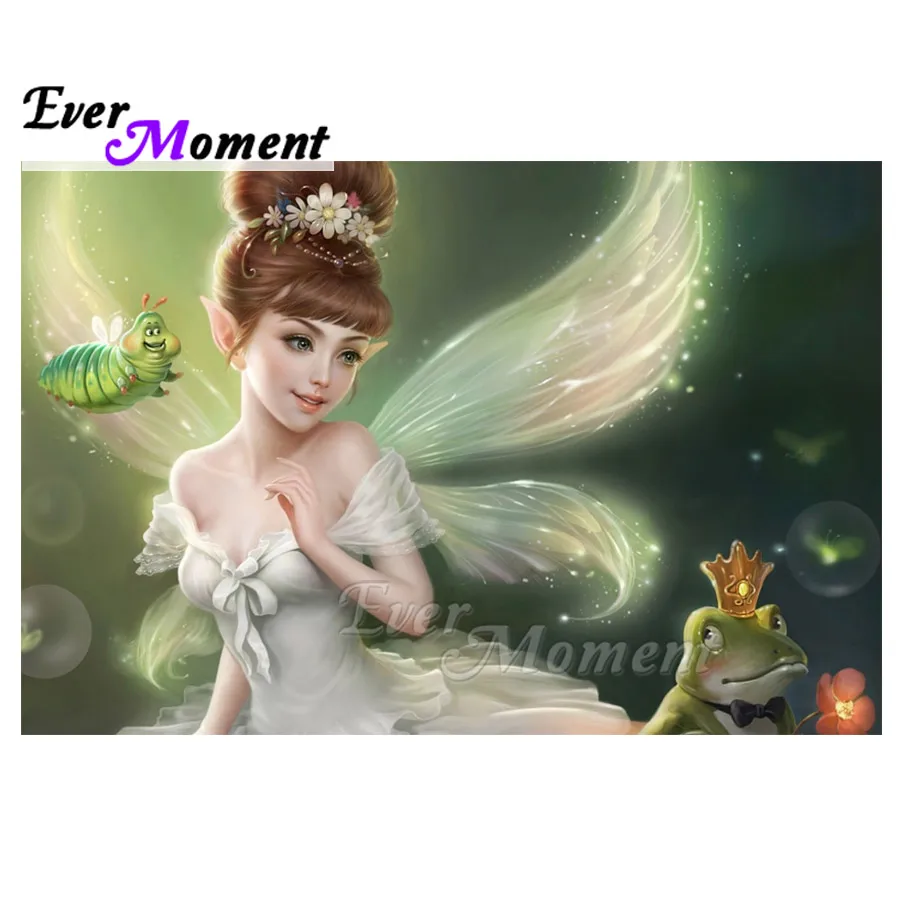 

Ever Moment Diamond Painting Fairy Wing Frog Full Square Drill Picture Of Rhinestone Diamond Embroidery Decoration 3F1446