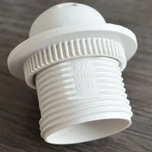 E27 светодиодные лампы держатель конвертер-Пластик Эдисона лампы адаптер с кольцом-резьба лампы База-свет лампа гнездо адаптера