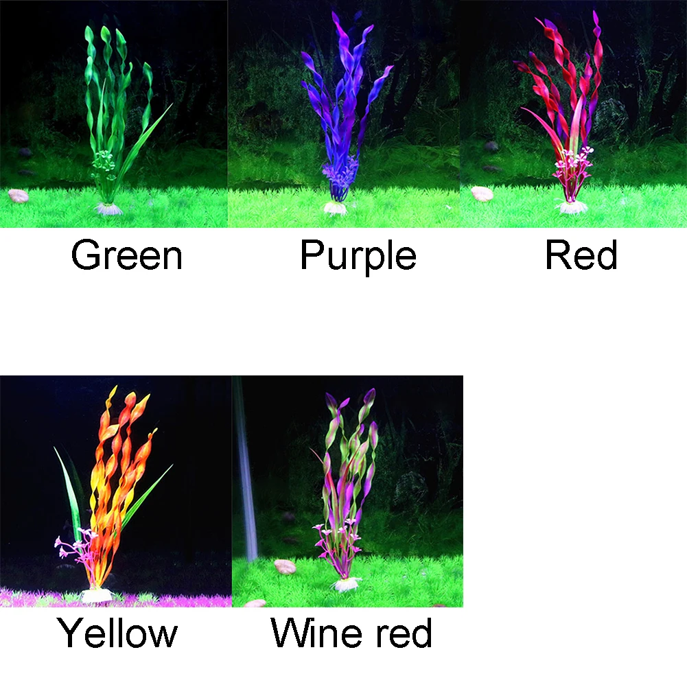 Новые 31 см высота модные современные фантазийные искусственные водоросли растения для аквариума ландшафтное украшение аквариума#20
