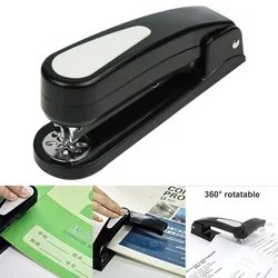 Agrafeuse rotative 20 Pages, agrafes attachées, Rotation de 360 degrés, Durable, opération facile pour les agrafes 24/6 26/6mm, DJA99 