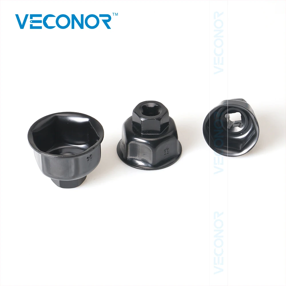 Vkonor масляный фильтр гаечный ключ крышка корпус инструмент для удаления 6 флейт 27 мм 32 мм 36 мм 1/" привод