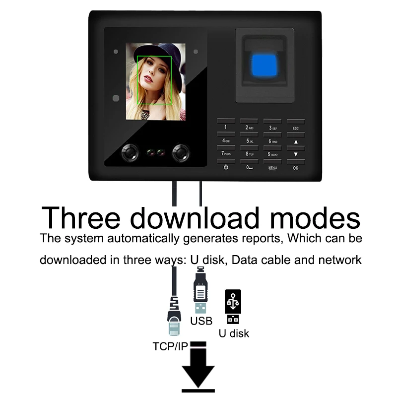 Eseye Face Recognition Biometric Fingerprint Time Attendance System Access Control Attendance Machine