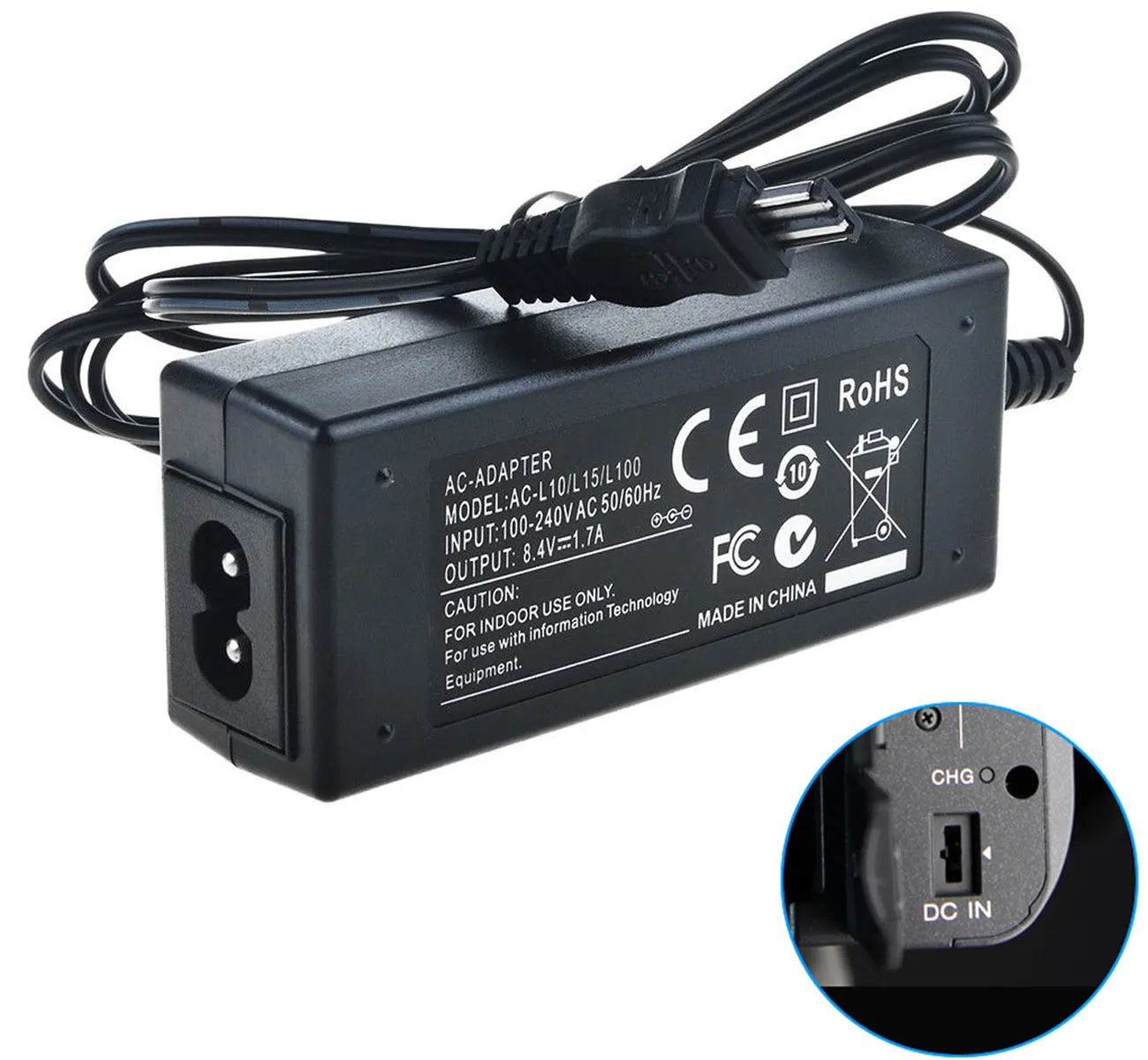 DCR-PC104 DCR-PC105 MiniDV Handycam Camcorder AC Power Adapter Charger for Sony DCR-PC101 DCR-PC103