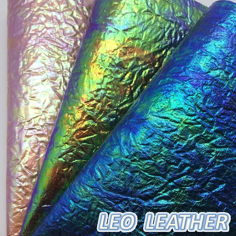 1PCS 21x29cm A4 SIZE Synthetic Leather, Metallic Leather Fabric For DIY Accessories S192