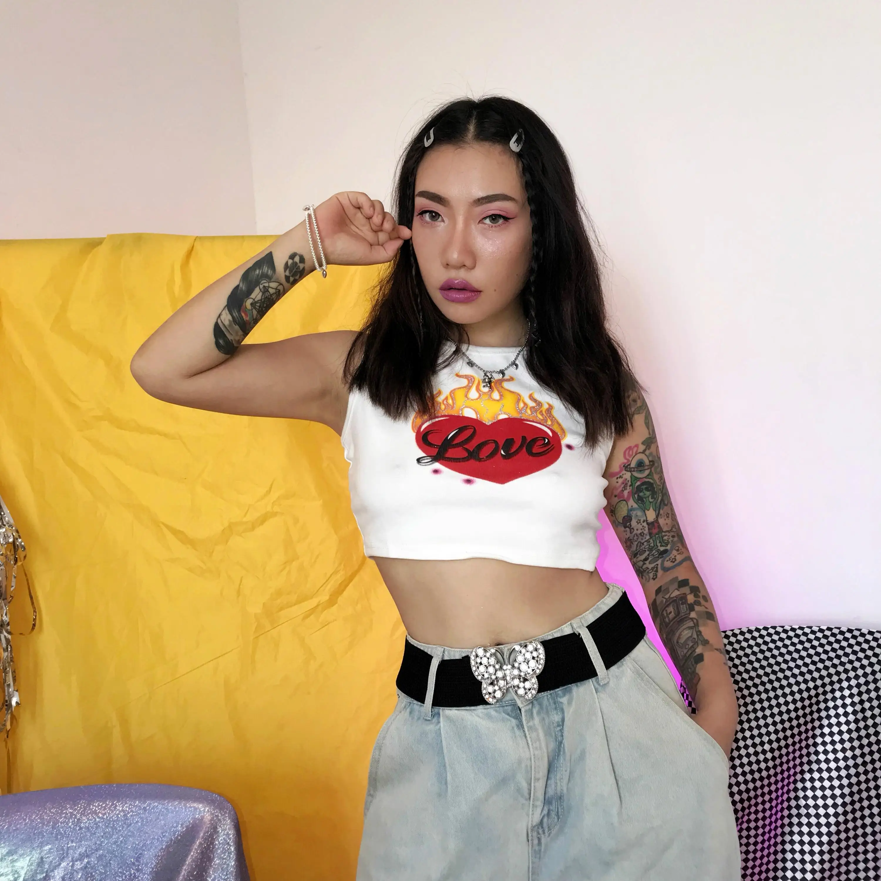 

Crop Top Cropped Tops Summer Tops Crop Tops Women 2018 TL001