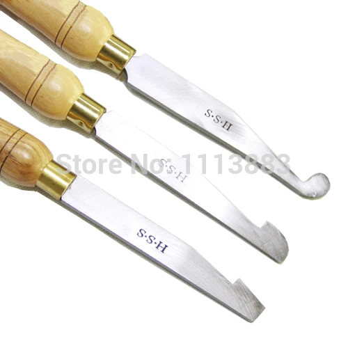 SET of 3PCS, HSS Side Cutting Scrapers, Woodturning Toolsin Turning
