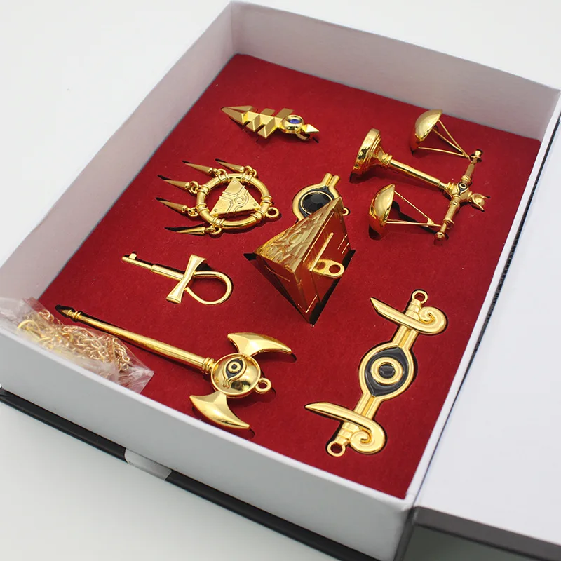 Ю-Ги-ой! Millennium головоломка брелок для ключей со значком брелок Подвеска 8 шт. набор+ коробка Косплей коллекция реквизит подарок