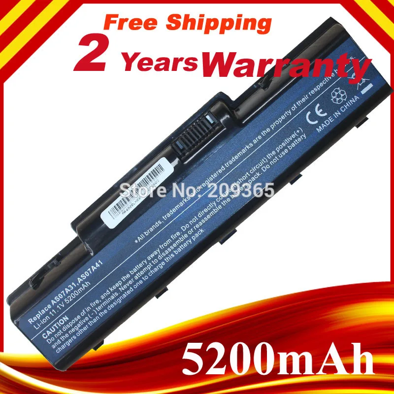 ใหม่ AS07A31 AS07A41 Battery สำหรับ Acer Aspire 4720 4730 5735Z 5737Z ...