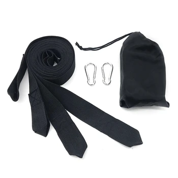 

Wholesale High Quality Outdoor camping heavy-duty suspension black Tree Swing Hanging Durable Nylon Tree Hammock Straps