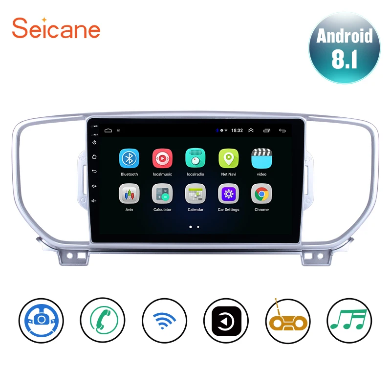 Seicane Android 81 para 2016 2017 KIA KX5 Sportage Radio de coche 2Din estéreo navegación GPS repro