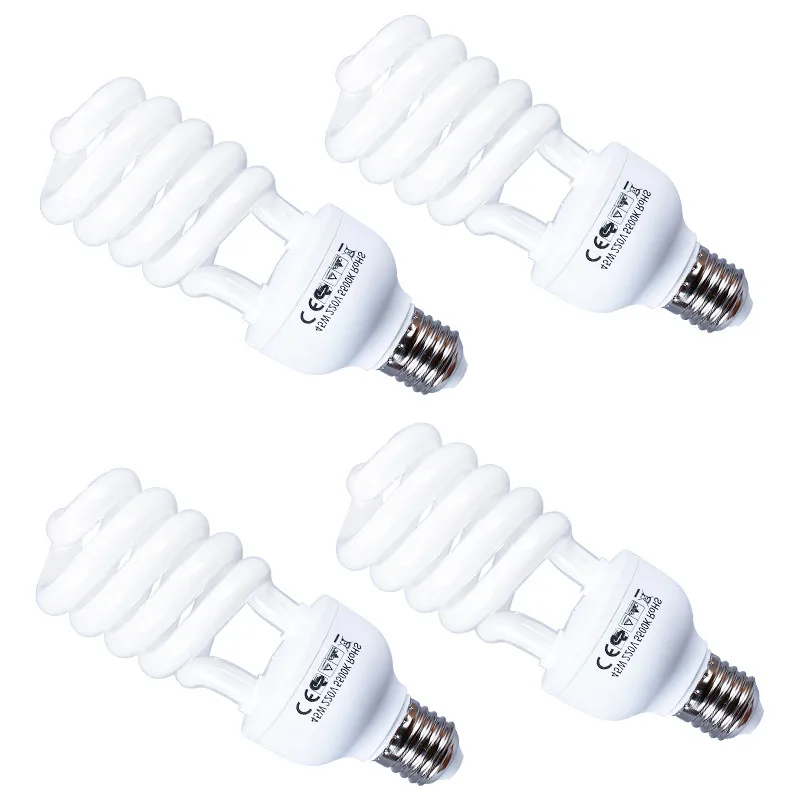 

45 Watt 5500K High Bright Photography Daylight Fluorescent Lighting Bulbs E27 Base For Softbox Photographic Photo Studio