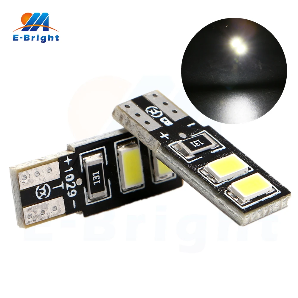 100 шт. T10 4 SMD 5730 светодиодный s 120LM светодиодный фонарь поворотники для чтения парковки вождения автомобильная светодиодная лампа лампы DC 12 В Заводская розетка