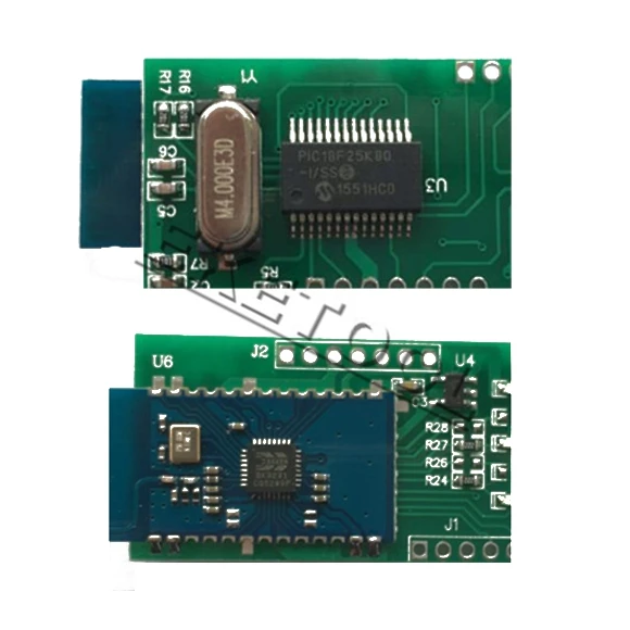 PIC18F25K80 комплектующие микросхемы V1.5 ELM327 Супер Мини Bluetooth многоязычный OBDII считыватель кодов для мультибрендовых автомобилей ELM 327
