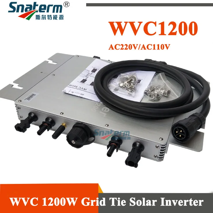 Беспроводной микро инвертор WVC 1200W MPPT 220 В 110 1200 Вт синусоидальной волны|Инверторы