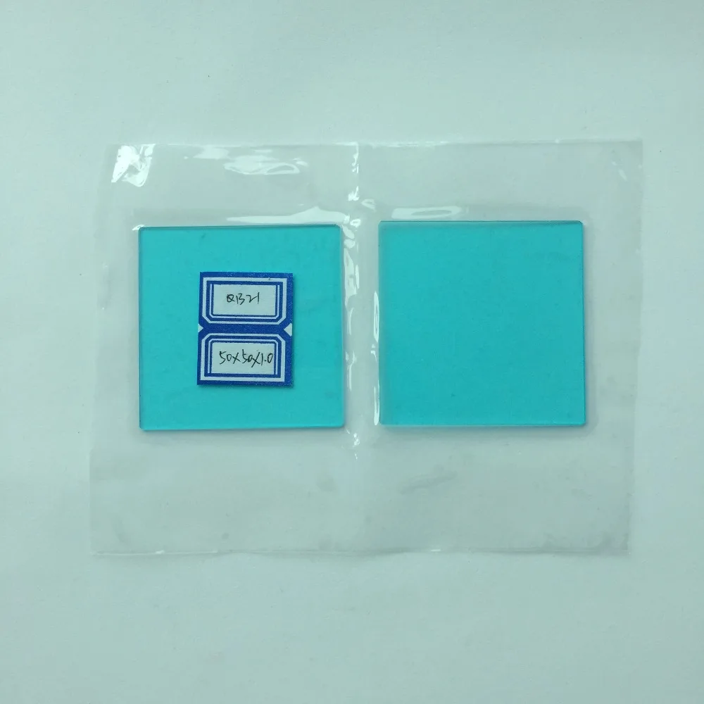 

50x50X1.0mm 650nm IR Cut Filter QB21 BG38 Blue Glass Camera Photography