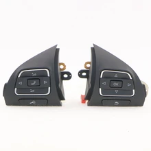 VW OEM Pair Multi-Function Steering Wheel Button For VW Golf Jetta MK6 Caddy Tiguan EOS CC 5C0 959 537A and 5C0 959 538 B
