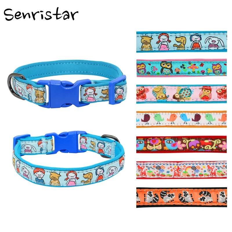 

Soft Diving Cloth Buckle Dog Collar Labrador Pit Bull Dog Collar For Small Medium Large Dog Puppy Cat High Quality Pet Collars
