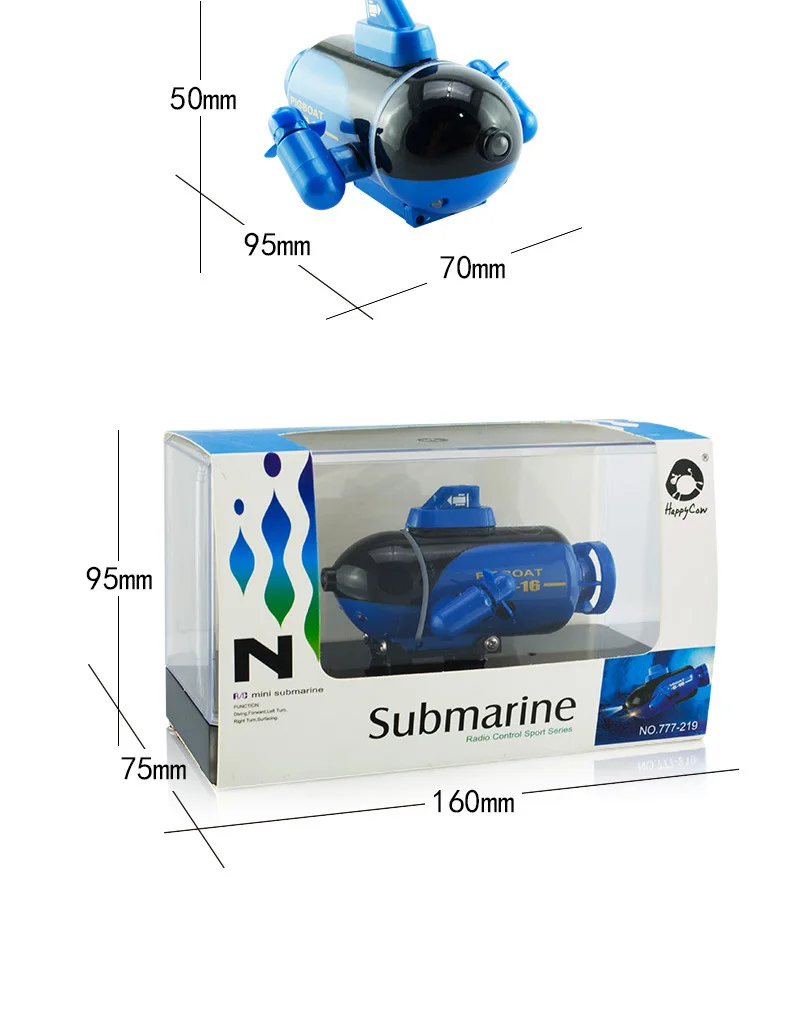 Пульт дистанционного управления R/C Mini 9,5 см Submarin радио управление спортивная серия подарок для мальчика подарок игрушки модель водонепроницаемый аквариум игрушка