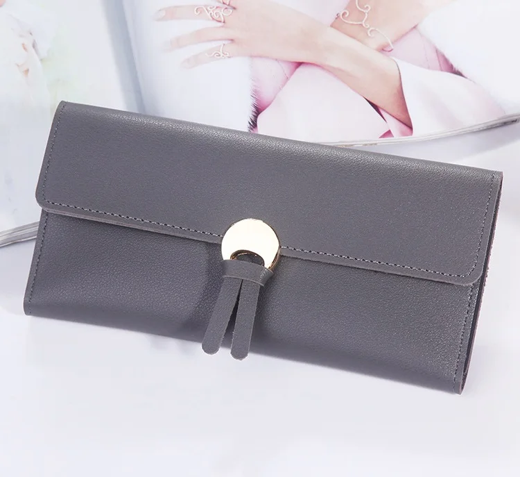 MJ Women’s Wallets Women Fashion Leather Wallet Leisure Clutch Ladies Bag Long Purses Card Holder Wallet Money Bag (20)