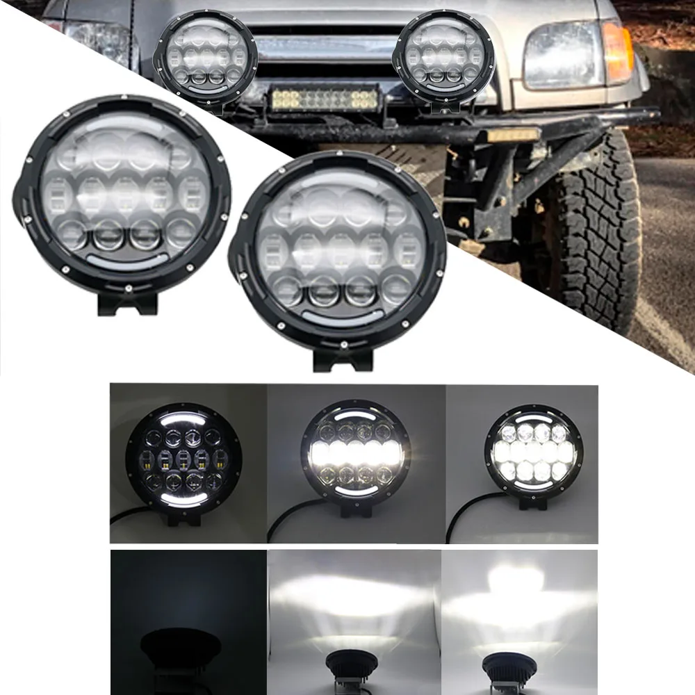 7'' 105W Round LED Work Lights HighLow Beam DRL 7 Inch Led Driving Light for Jeep Trucks Offraod 4x4 LED Working Spot Light (28)